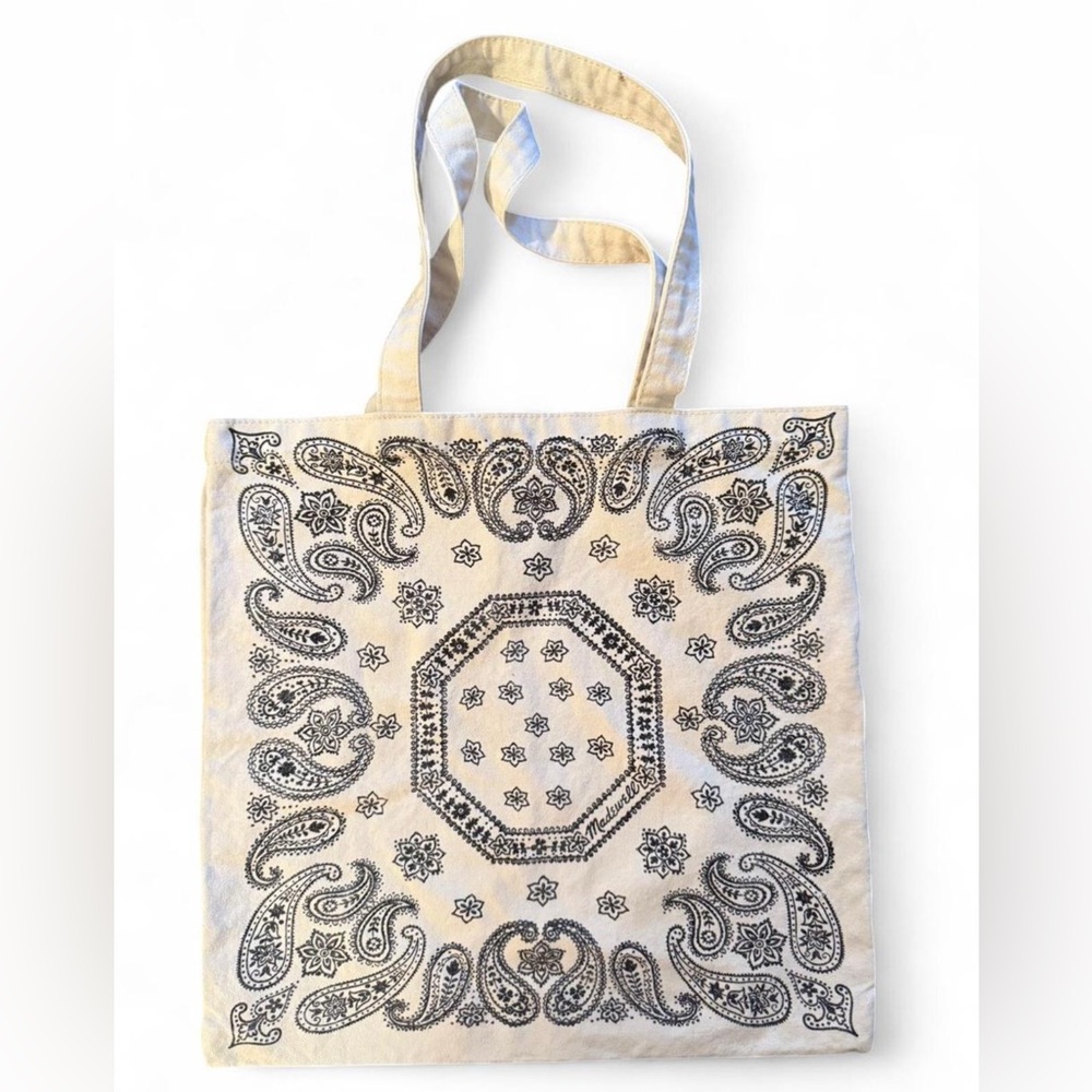 MADEWELL bandana print cotton canvas tote.